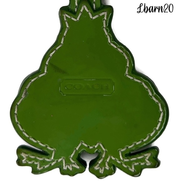 Kate Spade Coach Frog Prince Charming Patent Leather Keychain Fob Vintage - Picture 4 of 4